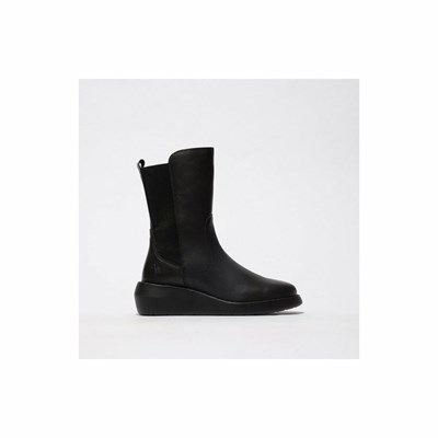 Bottes Mi-mollet Fly London Brin516Fly Femme Noir | 09426RMHG