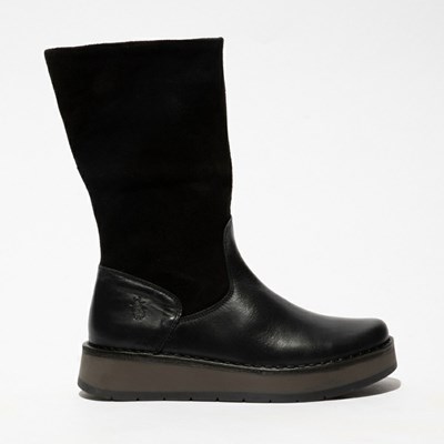 Bottes Mi-mollet Fly London Rula083fly Femme Noir | 96418ZIAH