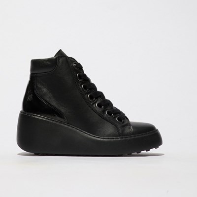 Bottines Fly London Dice468fly Femme Noir | 72804ZMRP