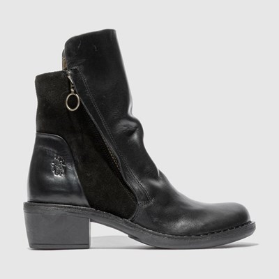 Bottines Fly London Mely074fly Femme Noir | 19248PLAT