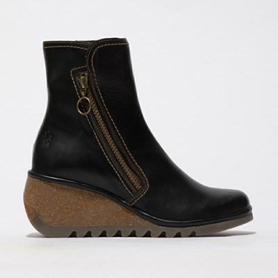 Bottines Fly London Nela407fly Femme Noir | 17430DMZV