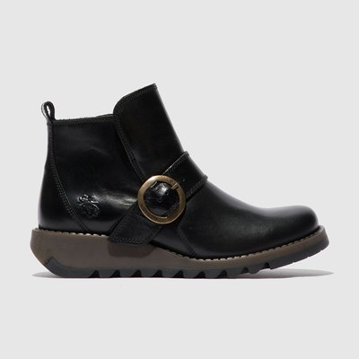 Bottines Fly London Sias812fly Femme Noir | 39054OAIW