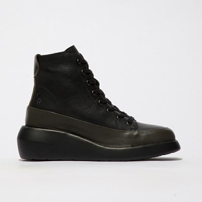 Compensées Fly London Boze515fly Femme Vert Noir | 50648RIOH