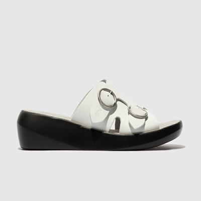 Sandales Fly London Bait742fly Femme Blanche | 97803ZGAK