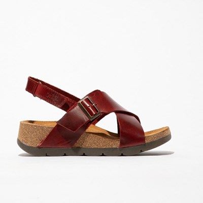 Sandales Fly London Chlo852fly Femme Rouge | 87945IMCE