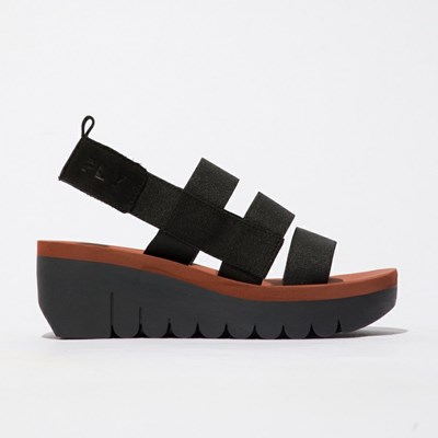 Sandales Fly London Yere847fly Femme Noir | 94360JYZQ